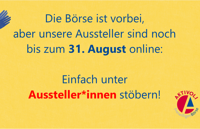 Schön war's... digitale AKTIVOLI-FreiwilligenBörse