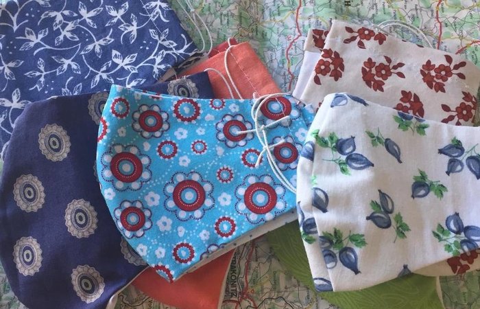 Selbstgenähte Masken für das Senator-Neumann-Haus