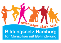 Logo und Link zum Bildungsnetz Hamburg für Menschen mit Behinderung