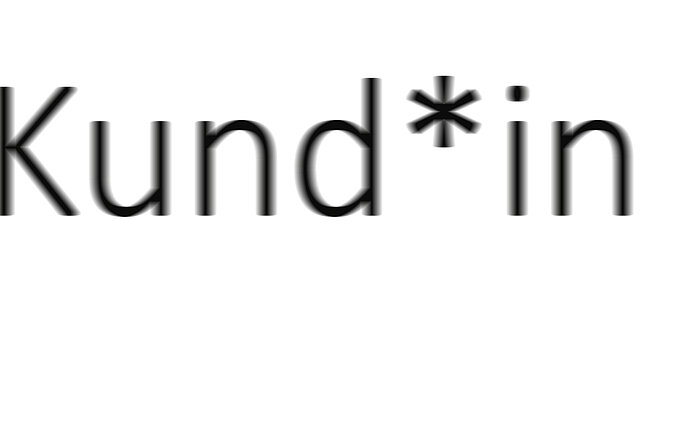 Das Wort Kund*in