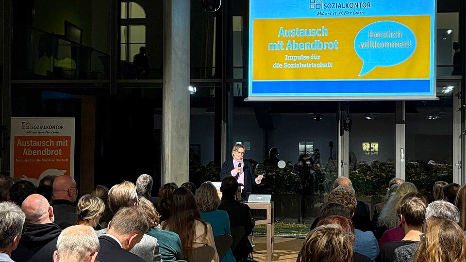Vortrag Sozialsenatorin Melanie Schlotzhauer